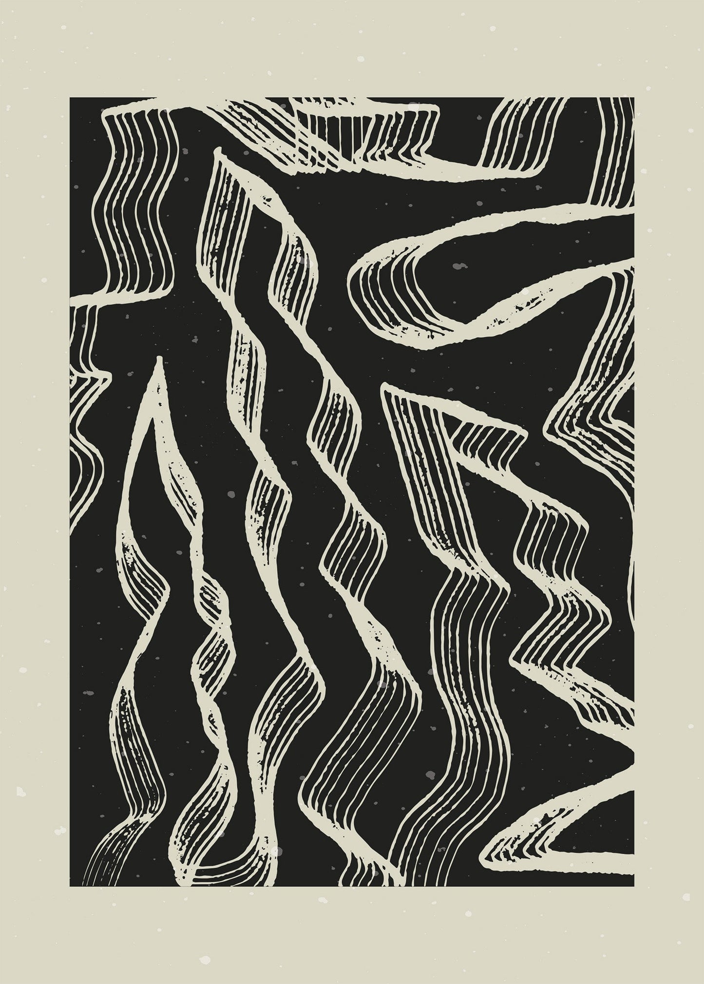 pack de 3 affiches dessin abstrait africains - UNIVEA