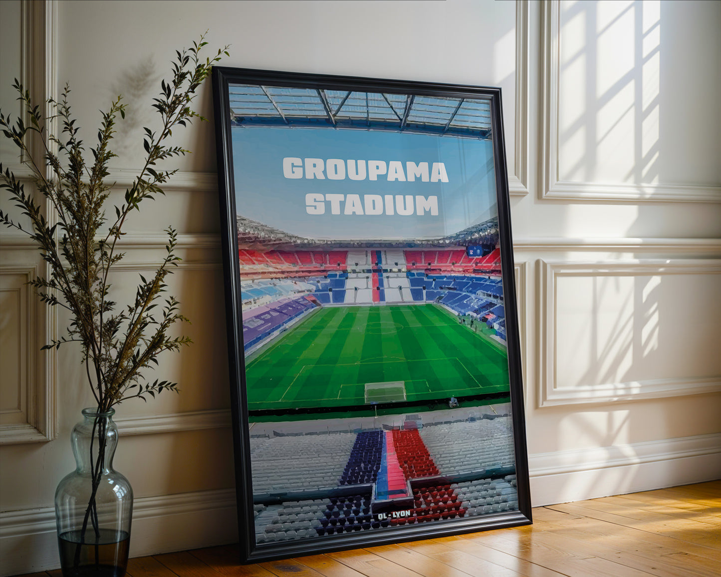 Affiche Groupama Stadium - Vue Panoramique OL