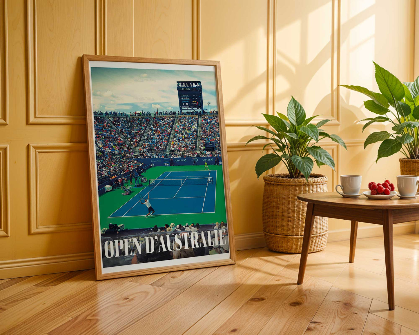 Affiche Open d’Australie 2025 - Match en Pleine Action