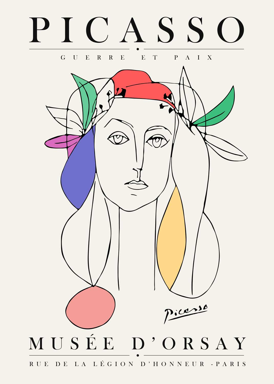 Affiche Picasso Guerre et Paix Illustration - UNIVEA