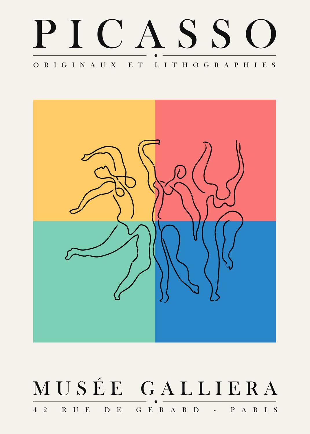 Affiche “Picasso - Musée Galliera” - UNIVEA