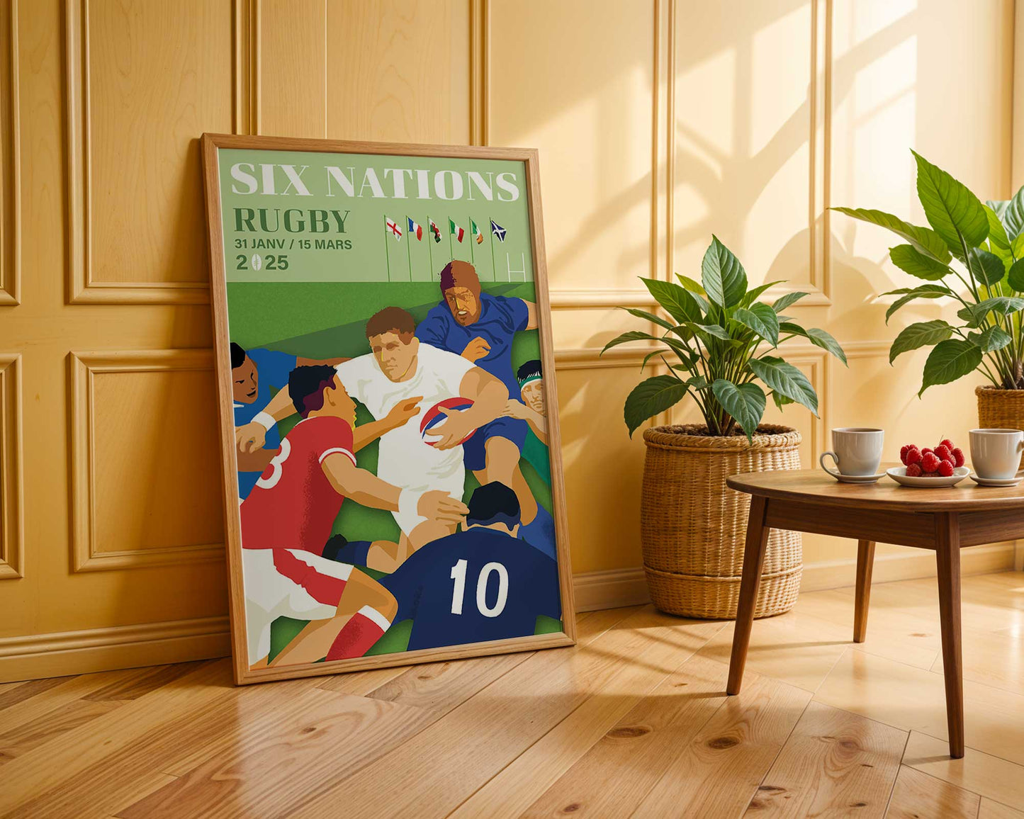 Affiche des Six Nations 2025 - Tournoi Rugby