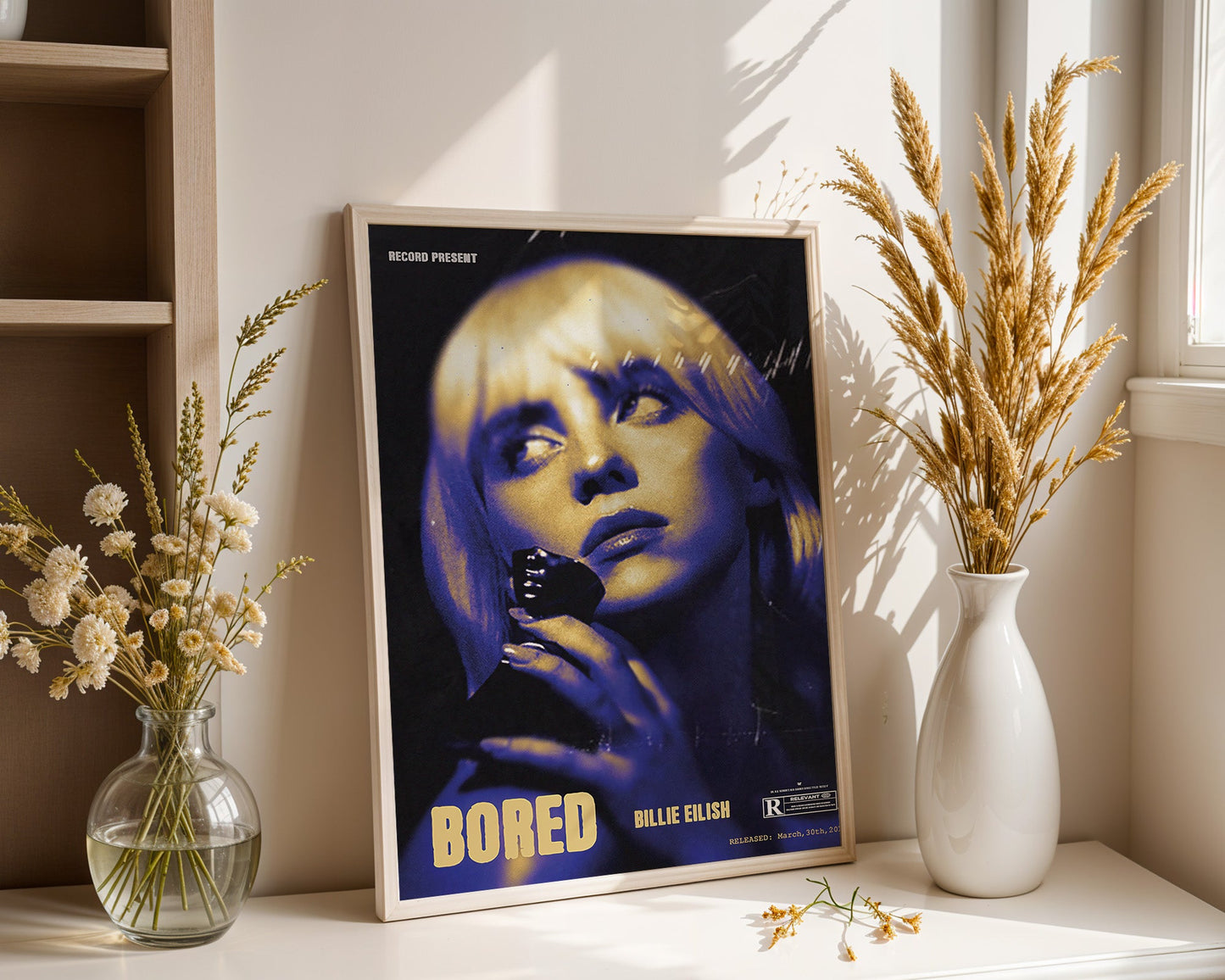 Billie Eilish - Bored (Affiche Rétro Vintage)