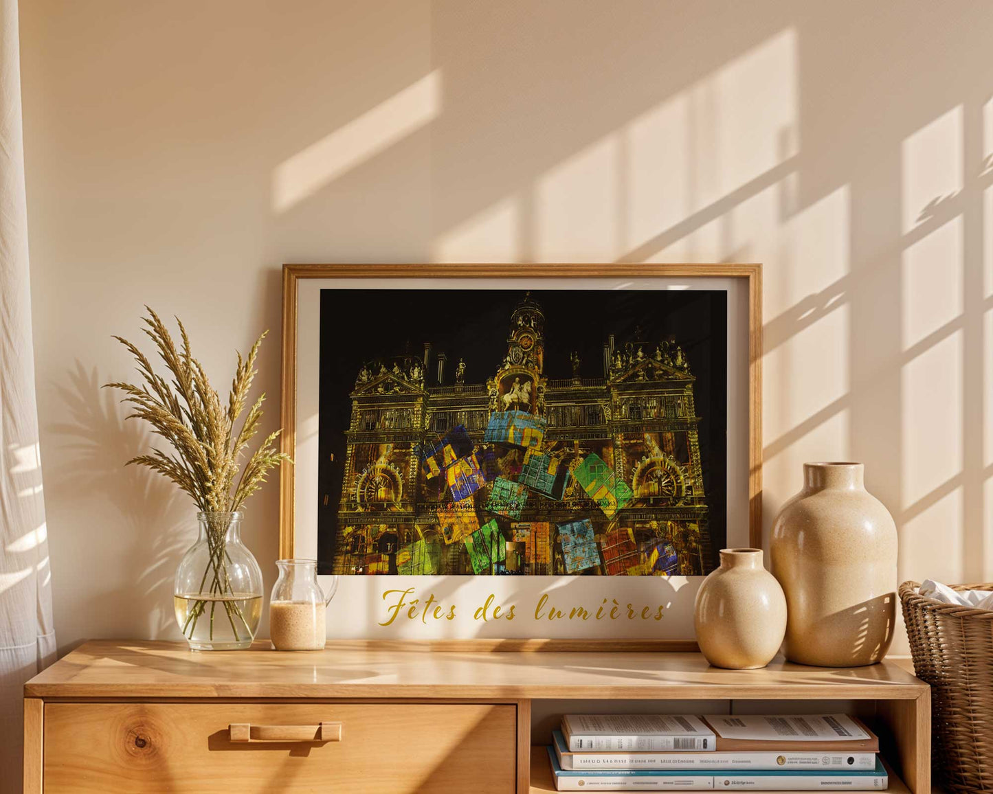 Affiche “Fêtes des Lumières Lyon 2024 - Hôtel de Ville”