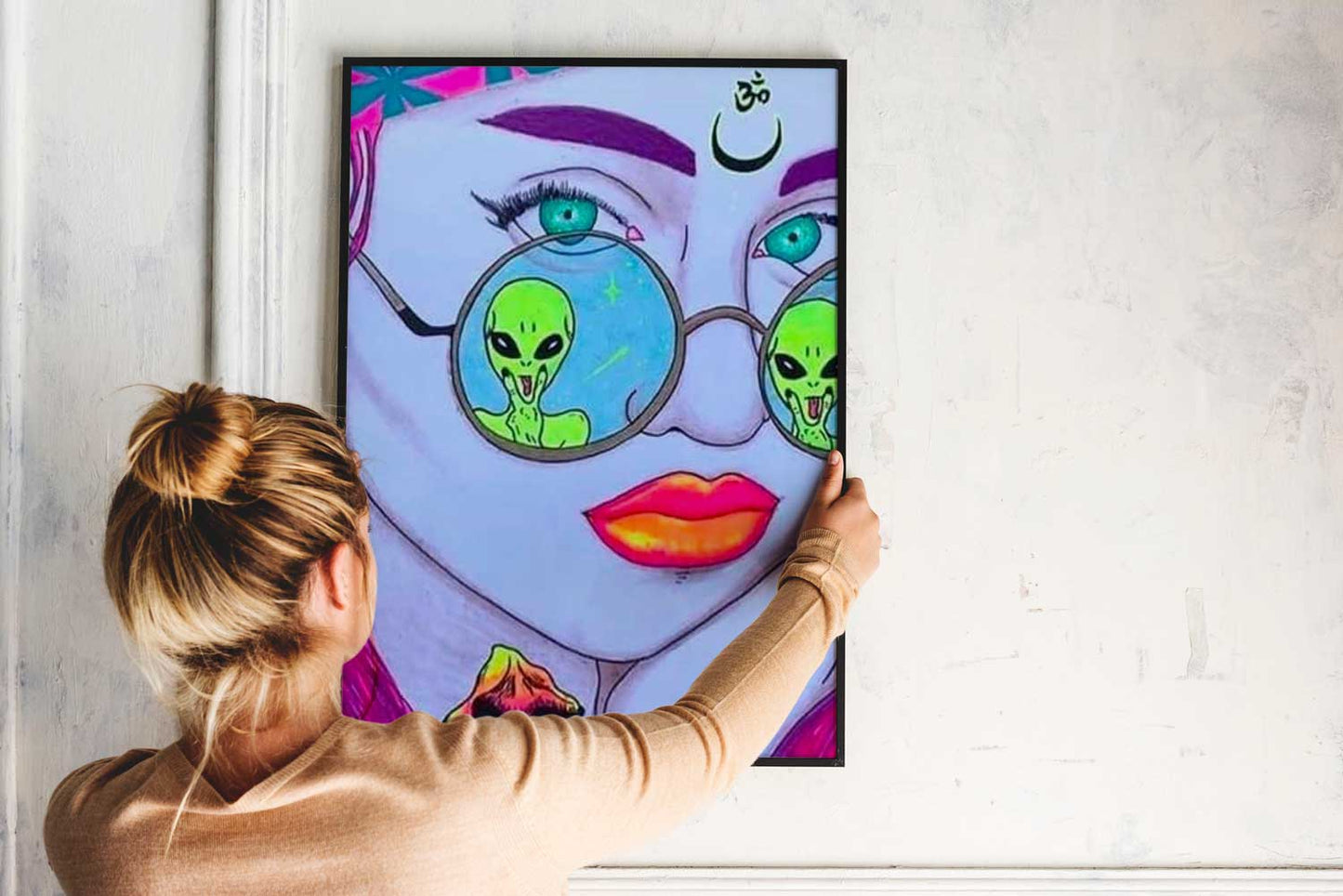 Affiche Alien dans mes lunettes - UNIVEA