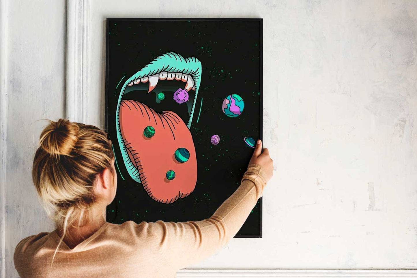 Affiche Bouche Galactique - UNIVEA