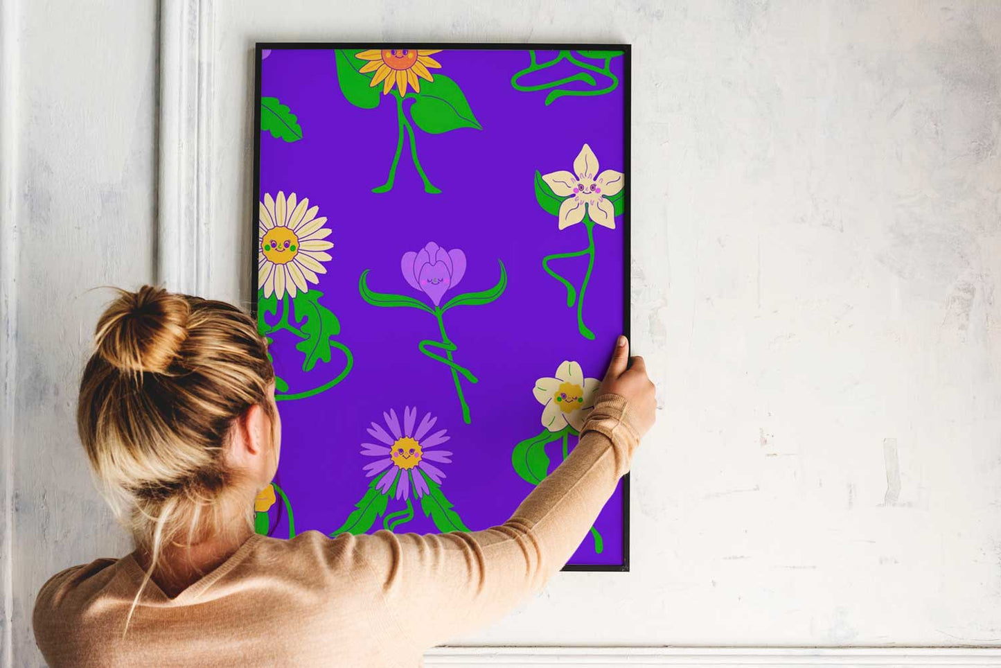 Affiche illustration florale joyeuse - UNIVEA