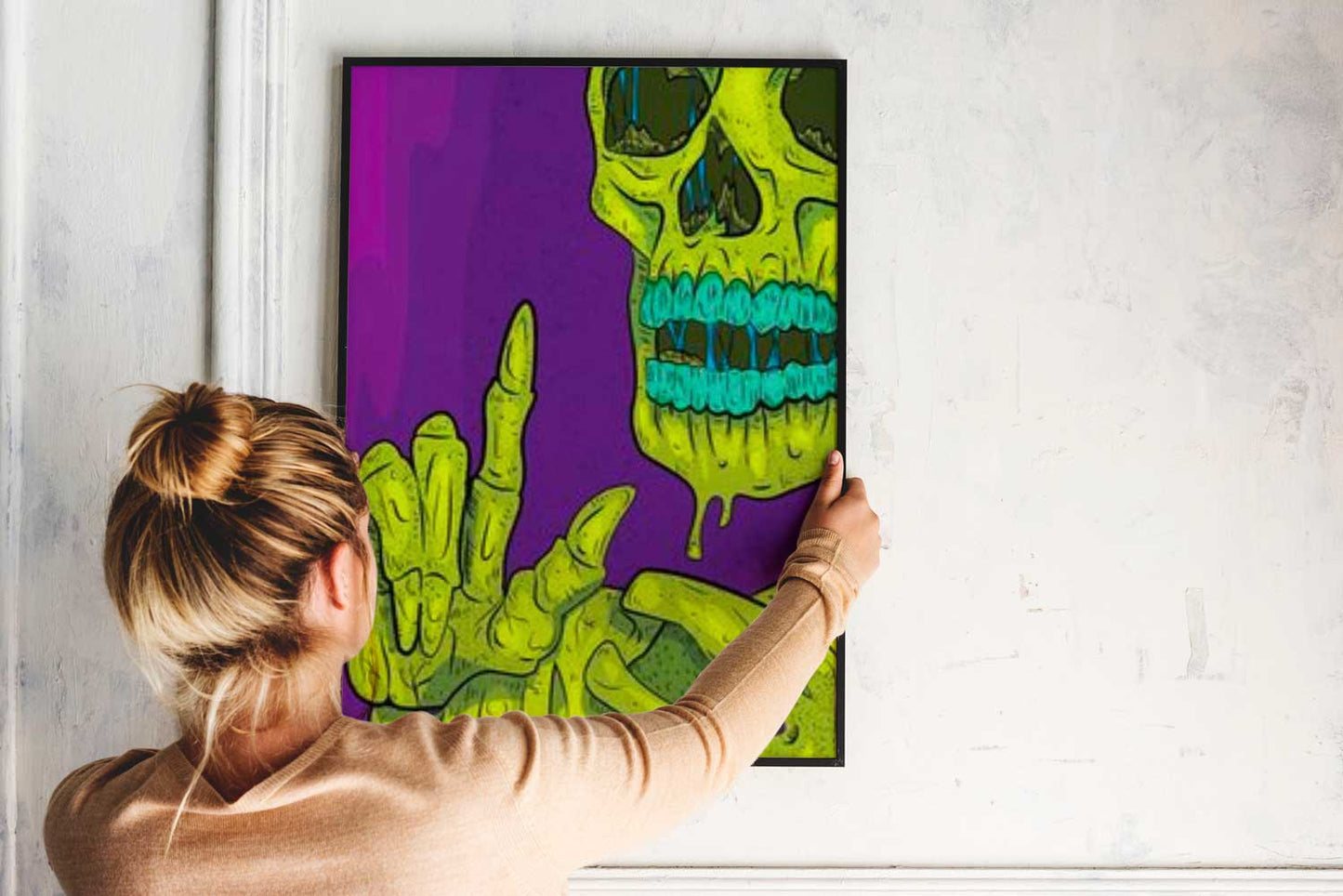 Affiche Squelette Néon - UNIVEA