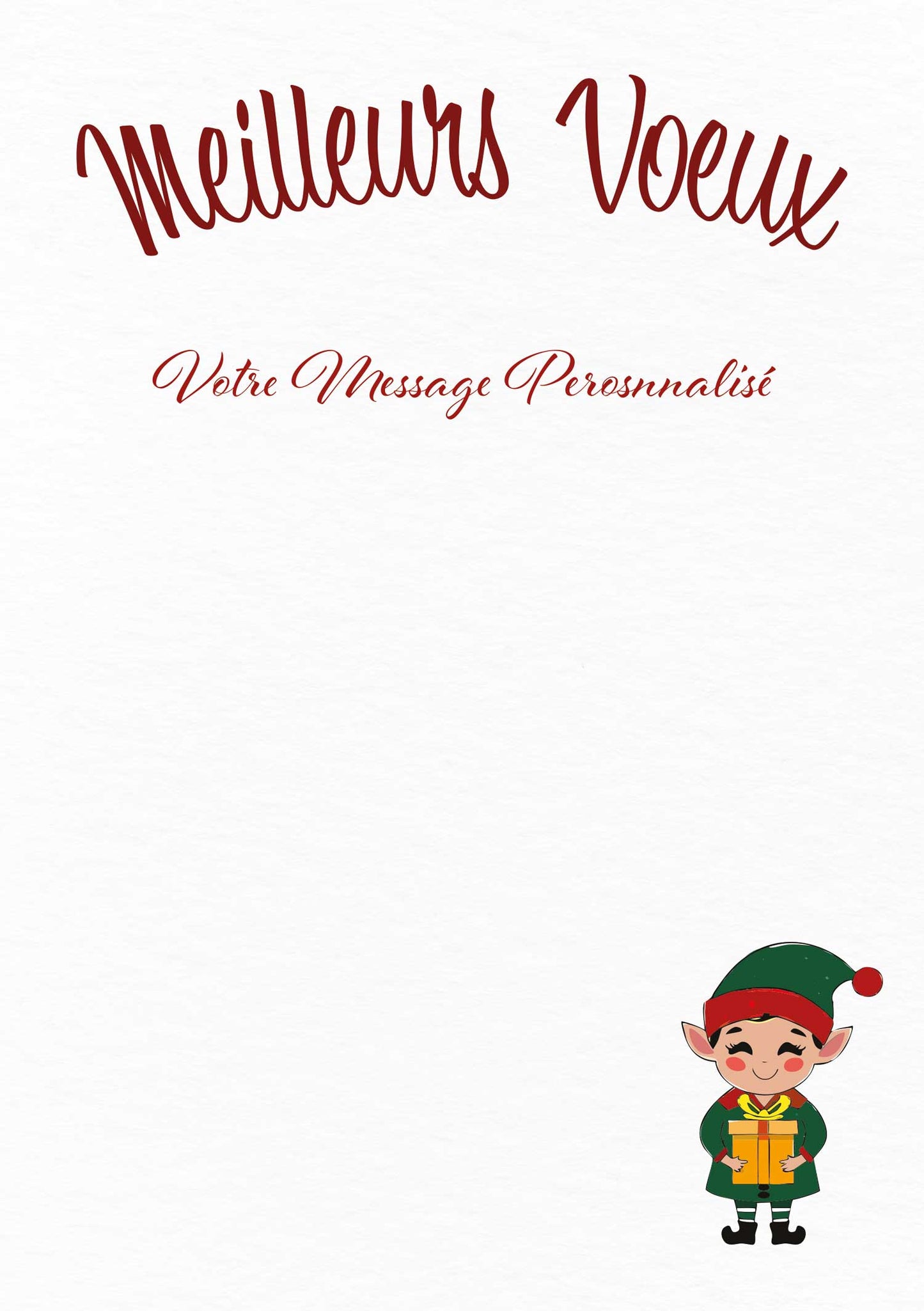 Carte de vœux “Couronne d’hiver”