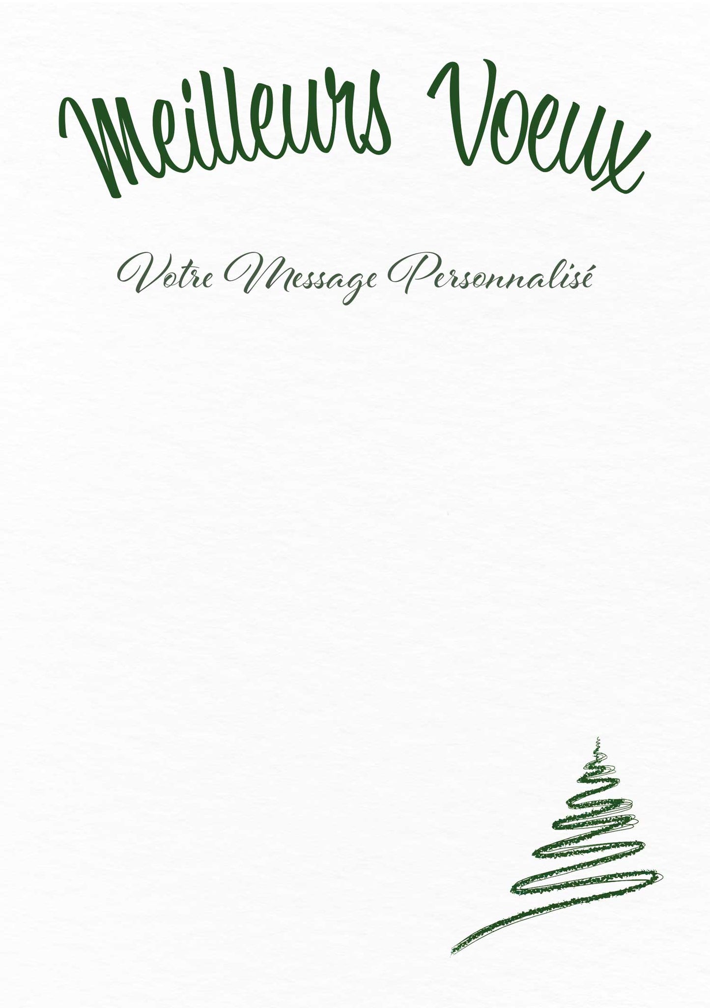 Carte de vœux “Sapin enlacé”