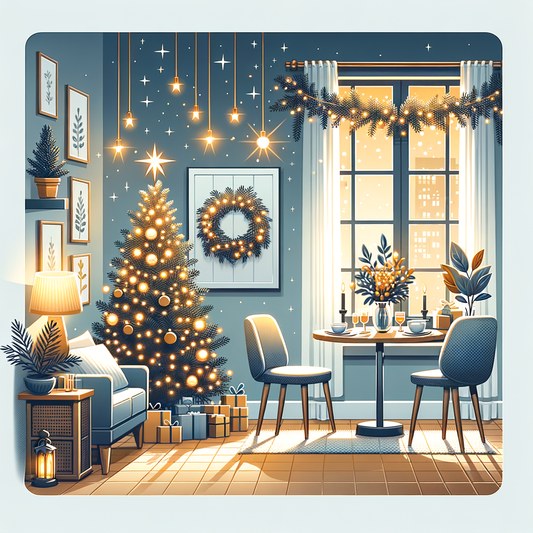 "Découvrez nos conseils et idées tendances pour décorer votre appartement aux couleurs de Noël et célébrer les fêtes de fin d'année avec style. De la table de fête à l'arbre de Noël, inspirez-vous pour une décoration de tout l'appartement réussie."