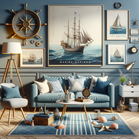 "Découvrez comment ajouter une touche marine à votre intérieur avec notre guide de décoration maritime : des idées pour une ambiance mer dans votre maison avec accessoires, textiles et objets de bord de mer. Créez une déco marine unique chez vous !"