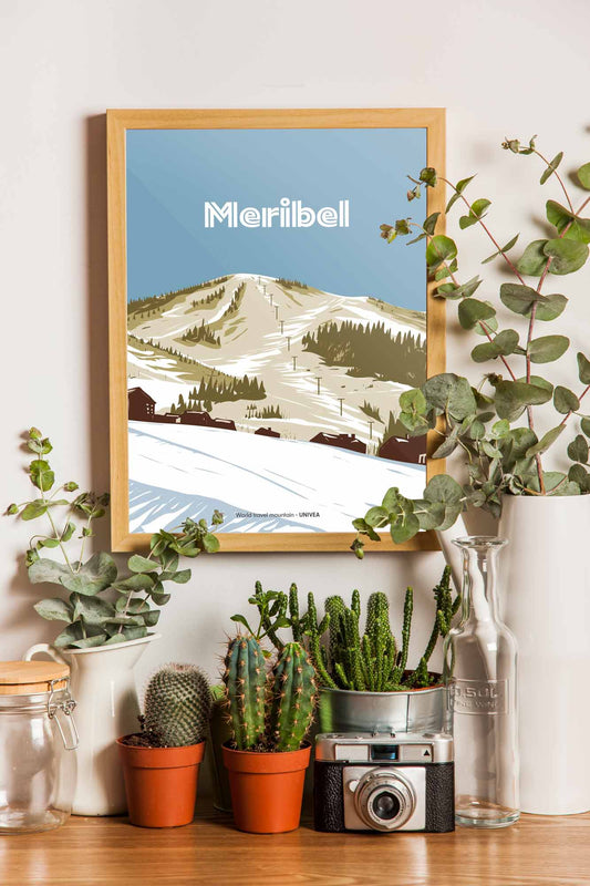 Méribel en Affiche : Capturer l'Esprit de la Montagne dans votre Décoration