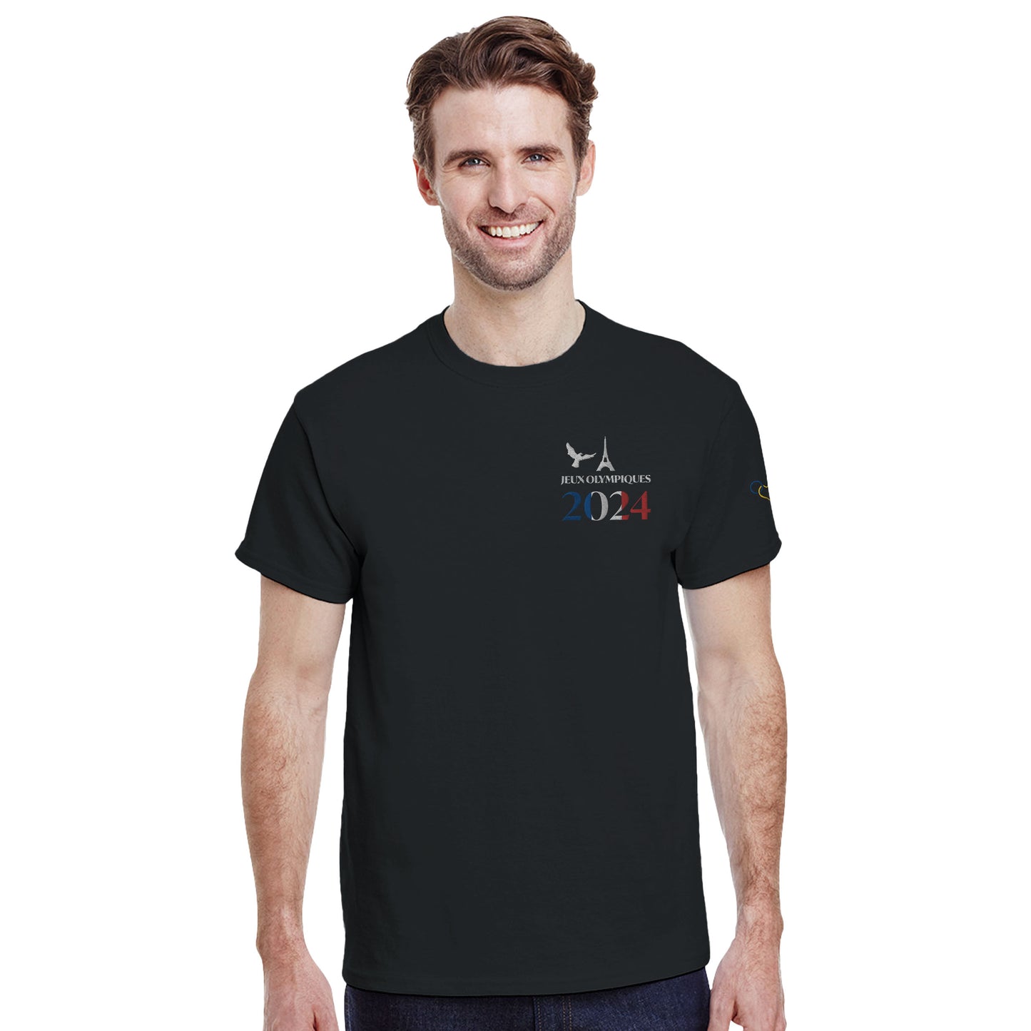 T-shirt Jeux Olympiques Paris 2024 Premium - Broderie qualité supérieure