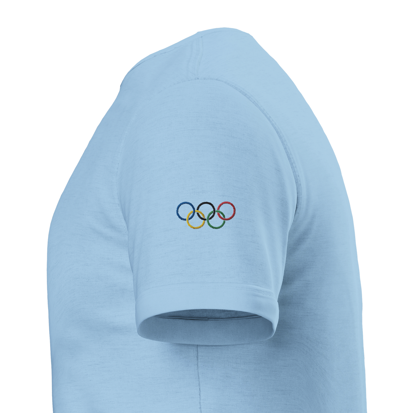 T-shirt Jeux Olympiques Paris 2024 Premium Bleu - Broderie qualité supérieure