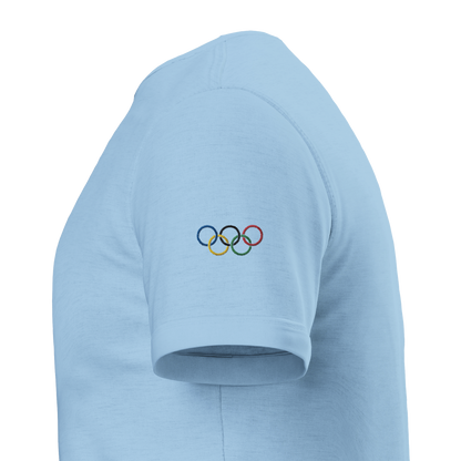 T-shirt Jeux Olympiques Paris 2024 Premium Bleu - Broderie qualité supérieure