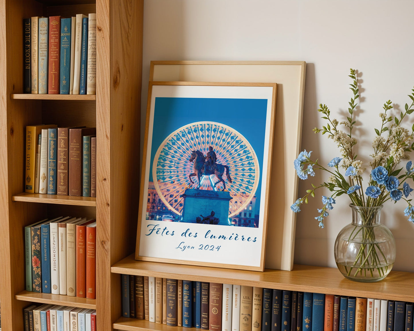 Affiche Fêtes des Lumières Lyon 2024 - Grande roue