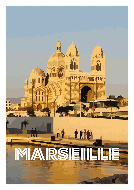 Affiche “Marseille - Cathédrale de la Major” full