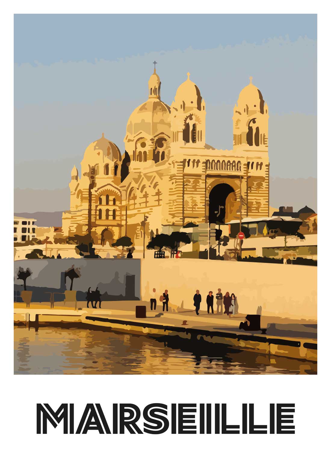 Affiche “Marseille - Cathédrale de la Major”