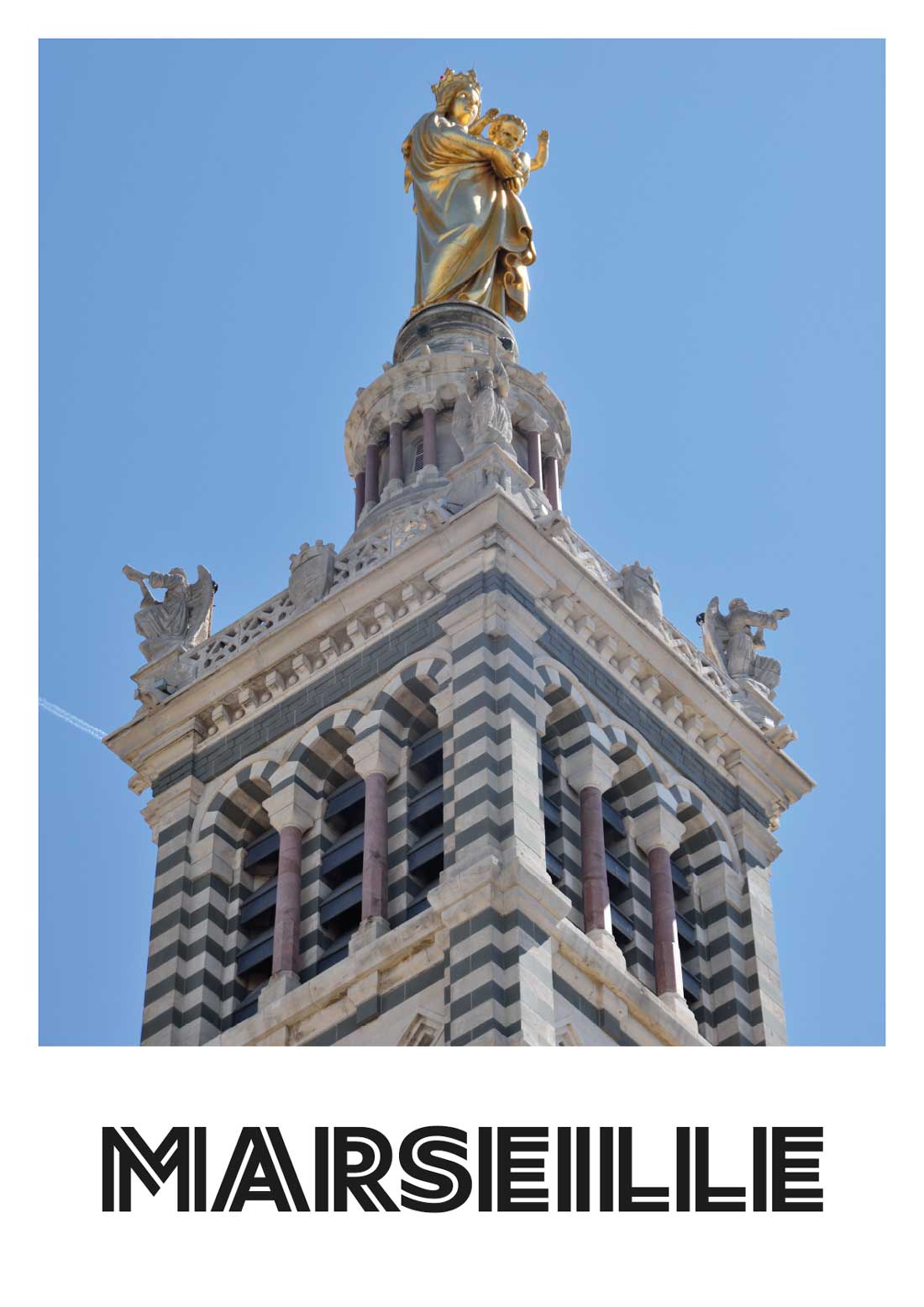 Affiche “Marseille - Notre-Dame de la Garde - Détail” photo