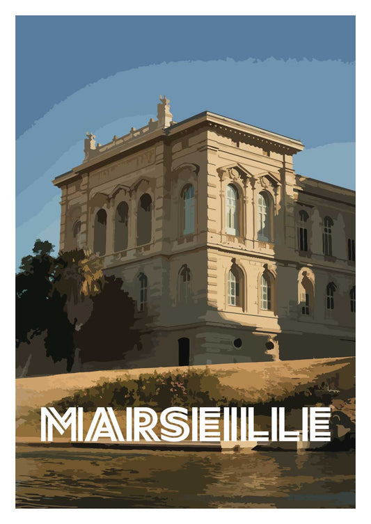 Poster “Marseille - Palais Longchamp” full