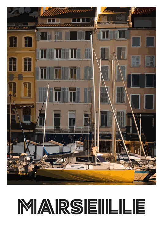 Poster “Marseille - Old Port”