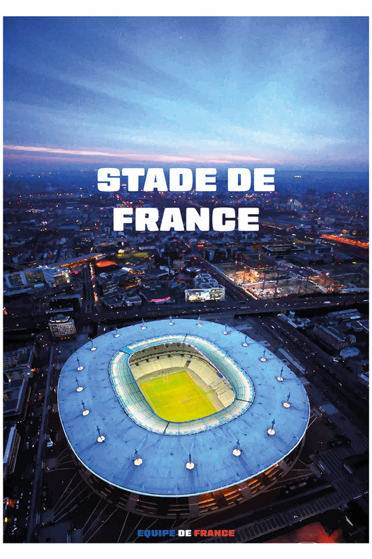 Affiche Stade de France - Vue Aérienne Nocturne