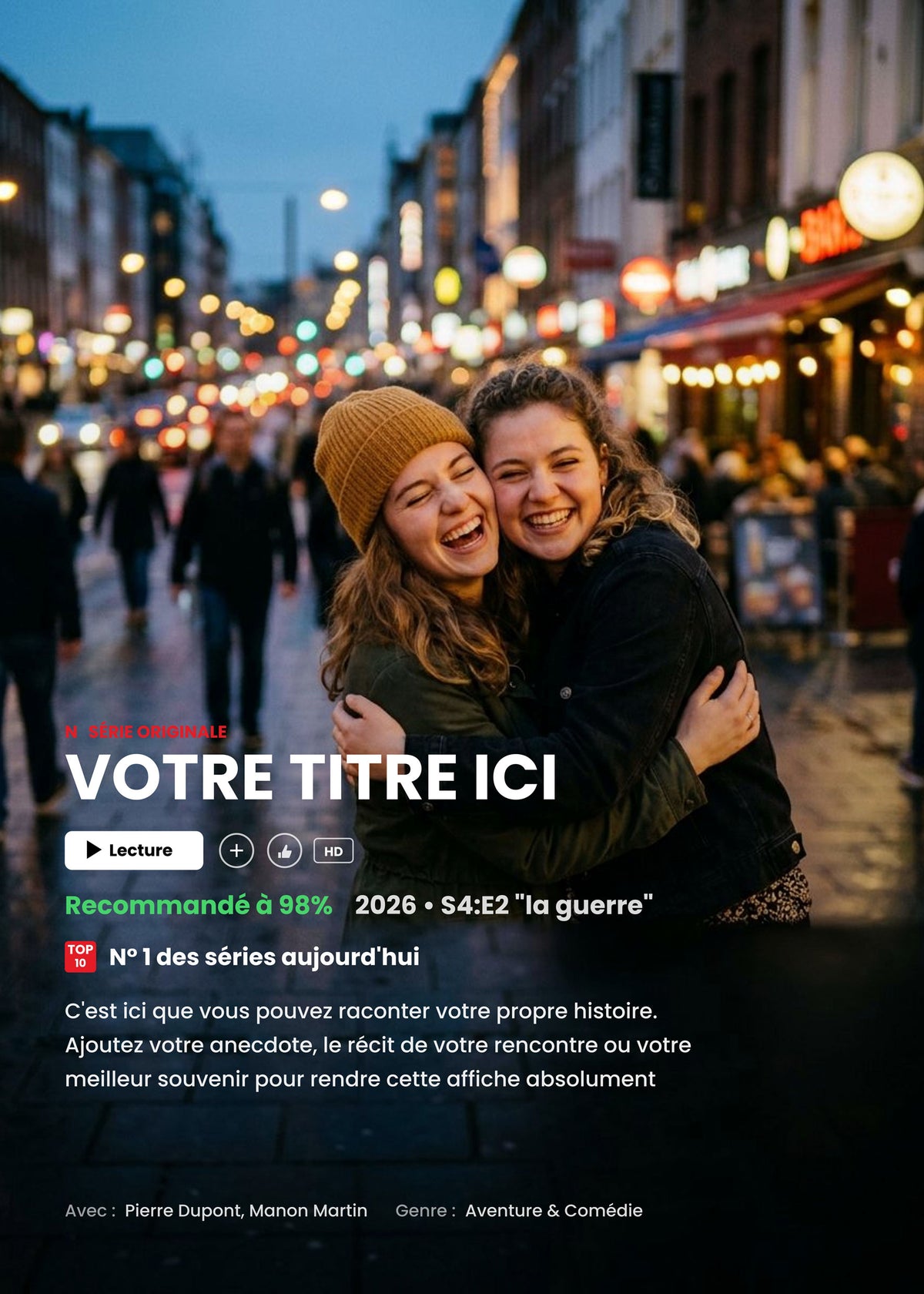 Netflix Affiche personnalisé