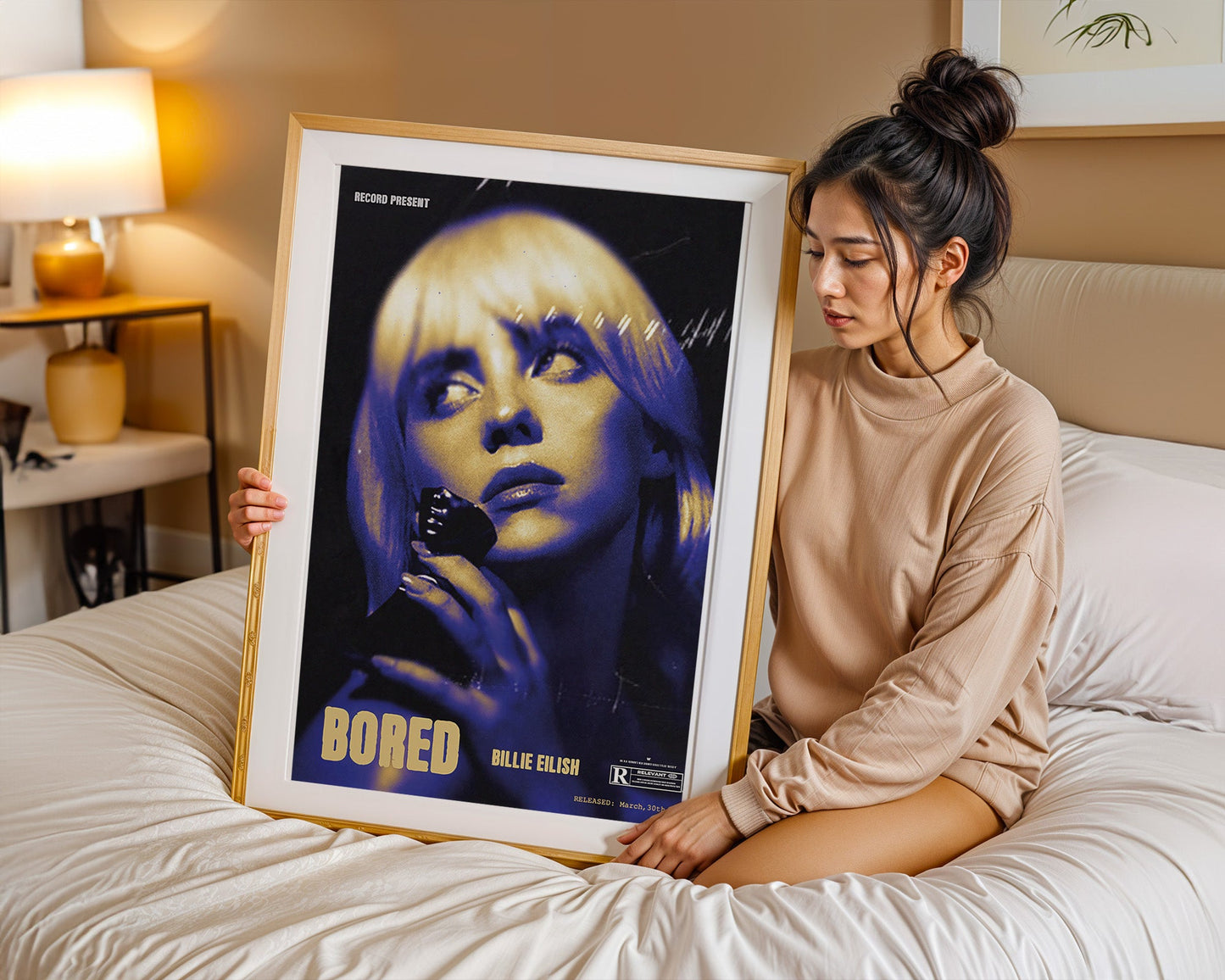 Billie Eilish - Bored (Affiche Rétro Vintage)