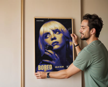 Billie Eilish - Bored (Affiche Rétro Vintage)
