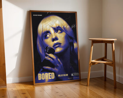 Billie Eilish - Bored (Affiche Rétro Vintage)