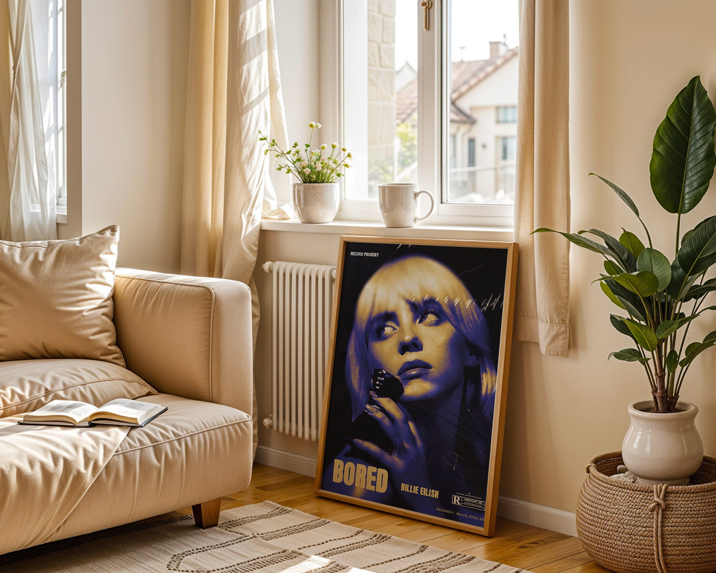 Billie Eilish - Bored (Affiche Rétro Vintage)