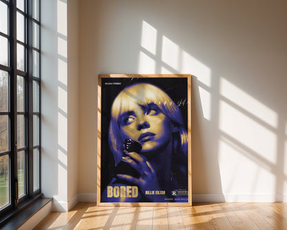 Billie Eilish - Bored (Affiche Rétro Vintage)