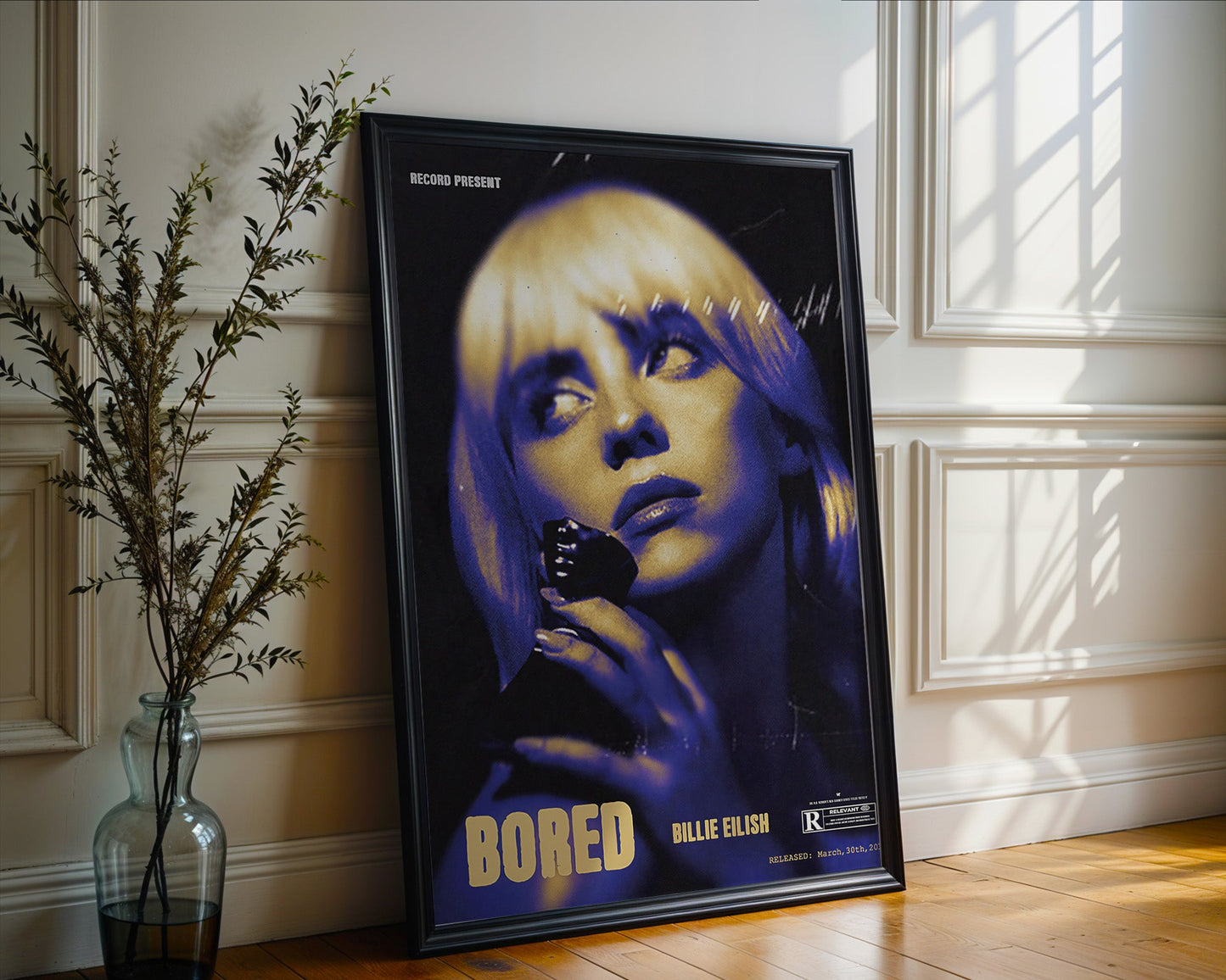 Billie Eilish - Bored (Affiche Rétro Vintage)