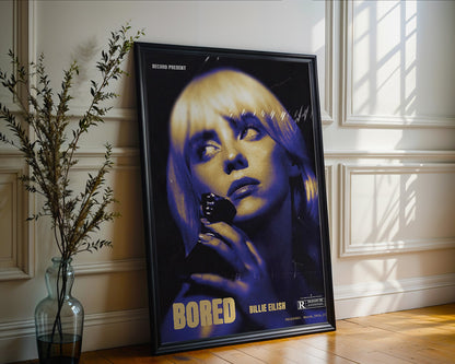 Billie Eilish - Bored (Affiche Rétro Vintage)