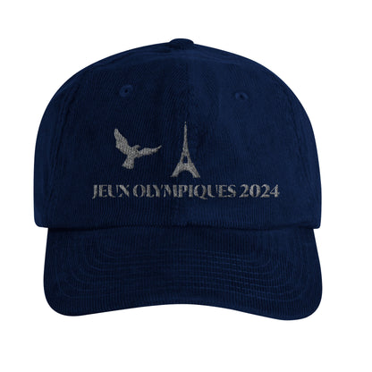 Casquette Brodée Jeux Olympiques Paris 2024 Bleu - Premium Qualité Supérieure