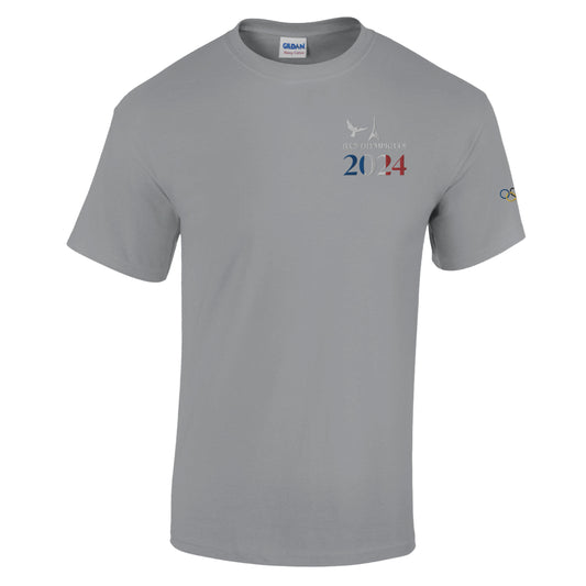 T-shirt Jeux Olympiques Paris 2024 Premium gris - Broderie qualité supérieure - UNIVEA