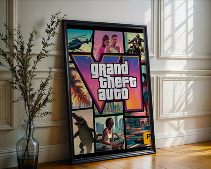 Affiche Grand Theft Auto VI - Art Cover Concept